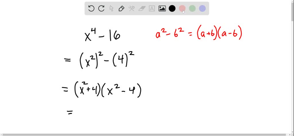 SOLVED Completely Factor X 4 16 As A Product Of Linear Factors 
