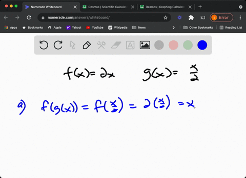 show-that-f-and-g-are-inverse-functions-a-algebraically-andb-graphically-fx2-x-quad-gxfracx2