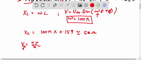 find-an-expression-for-the-current-and-calculate-the-power-when-a-voltage-represented-by-v283-sin-10