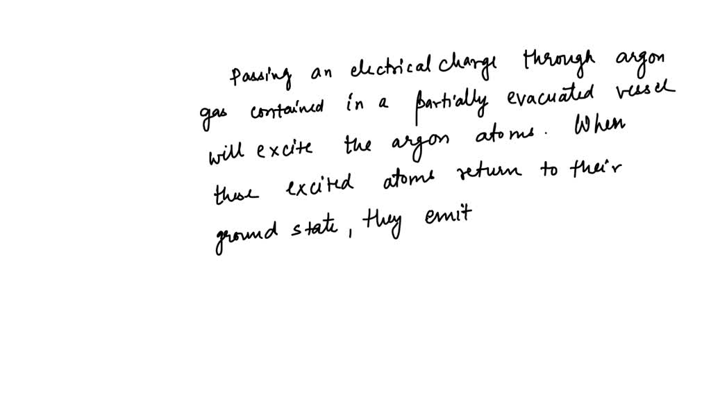 A discharge in a mixture of gases is more likely to emit a full white ...