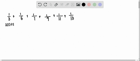 express-the-given-sum-in-sigma-notation-and-find-the-sum-frac13frac15frac17frac19frac111frac113