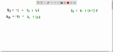 for-each-arithmetic-sequence-described-find-a_1-and-d-and-construct-the-sequence-by-stating-the-ge-9