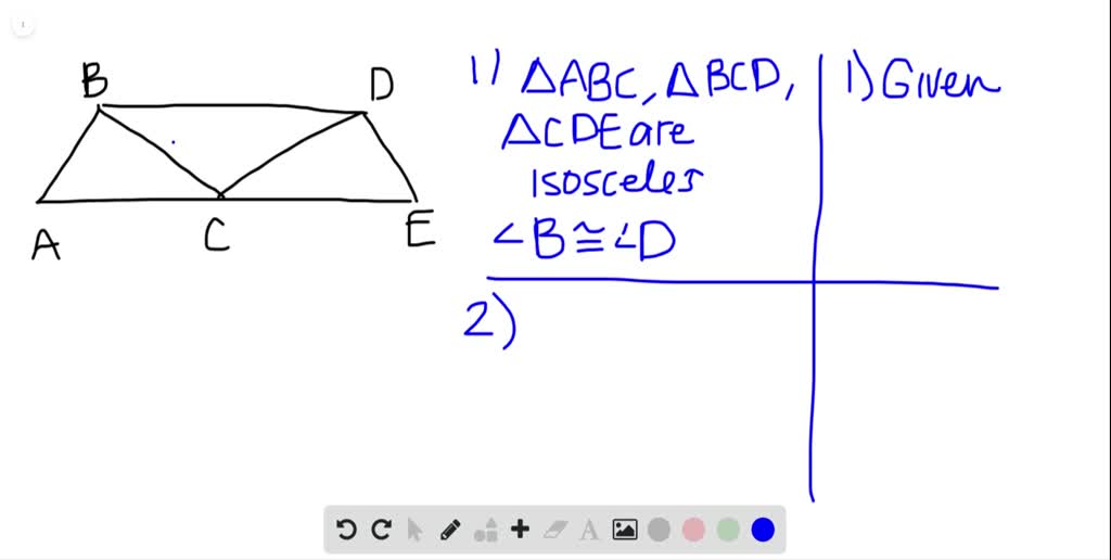 PROOF The Navajo Rug Is Made Of Isosceles Triangles. You Know ∠B ≅∠D ...