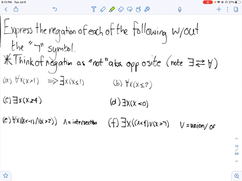express-the-negation-of-each-of-these-statements-in-terms-of-quantifiers-without-using-the-negation