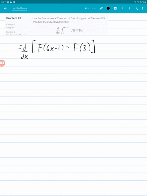 use-the-fundamental-theorem-of-calculus-given-in-theorem-55-2-to-find-the-indicated-derivative-fra-5