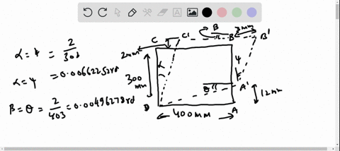 the-piece-of-plastic-is-originally-rectangular-determine-the-shear-strain-gamma_x-y-at-corners-a-and
