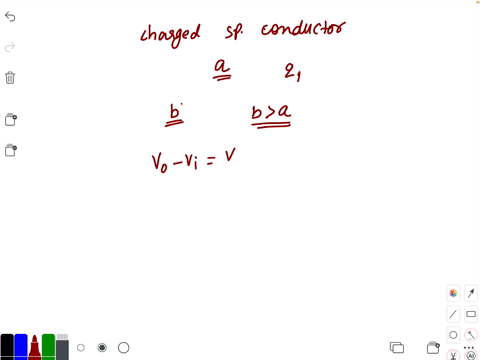 a-charged-spherical-conductor-of-radius-a-and-charge-q_1-is-surrounded-by-another-charged-concentric