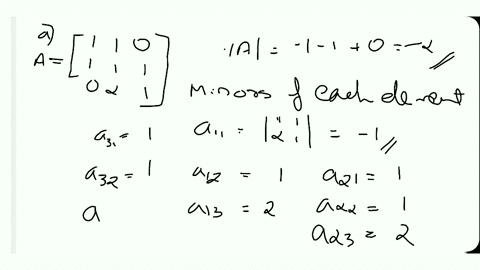 find-operatornamedeta-operatornameadj-a-and-a-1-where-a-aleftbeginarraylll1-1-0-1-1-1-0-2-1endarrayr