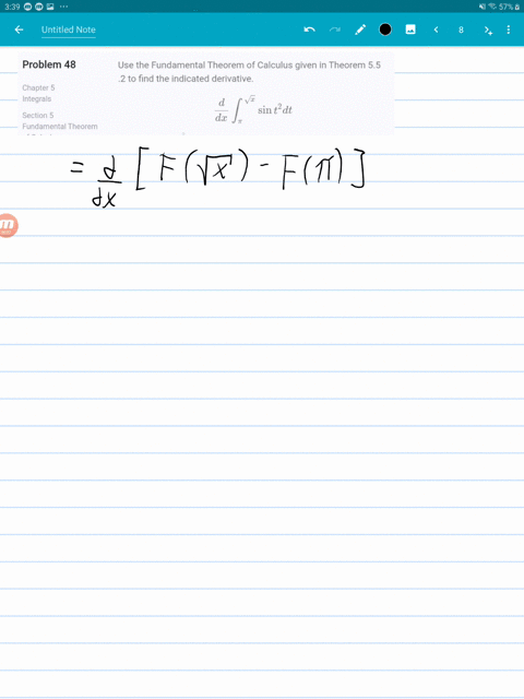 use-the-fundamental-theorem-of-calculus-given-in-theorem-55-2-to-find-the-indicated-derivative-fra-6