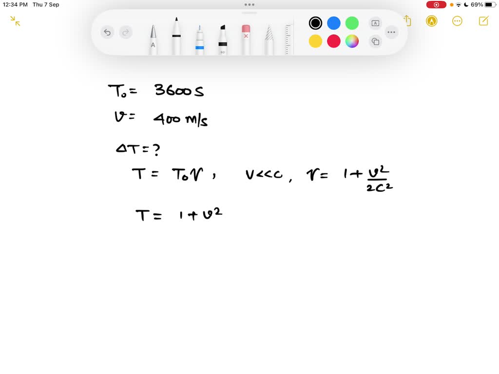 An atomic clock is placed in a jet airplane. The clock measures a time