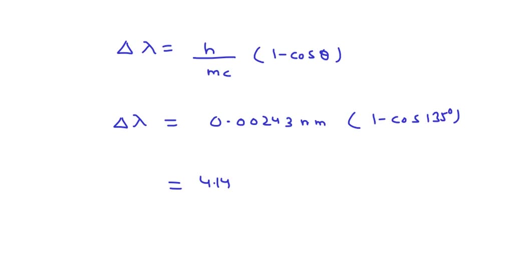 SOLVED:Derive the equation for the wavelength shift in the Compton ...