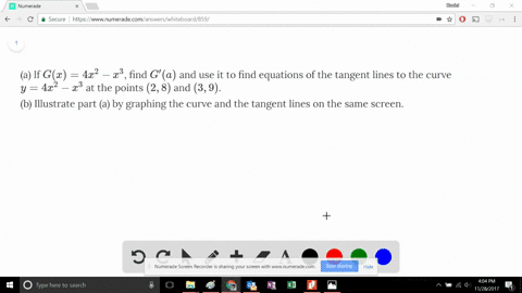 a-if-gx-4x2-x3-find-ga-and-use-it-to-find-equations-of-the-tangent-lines-to-the-curve-y-4x2-x3-at-th