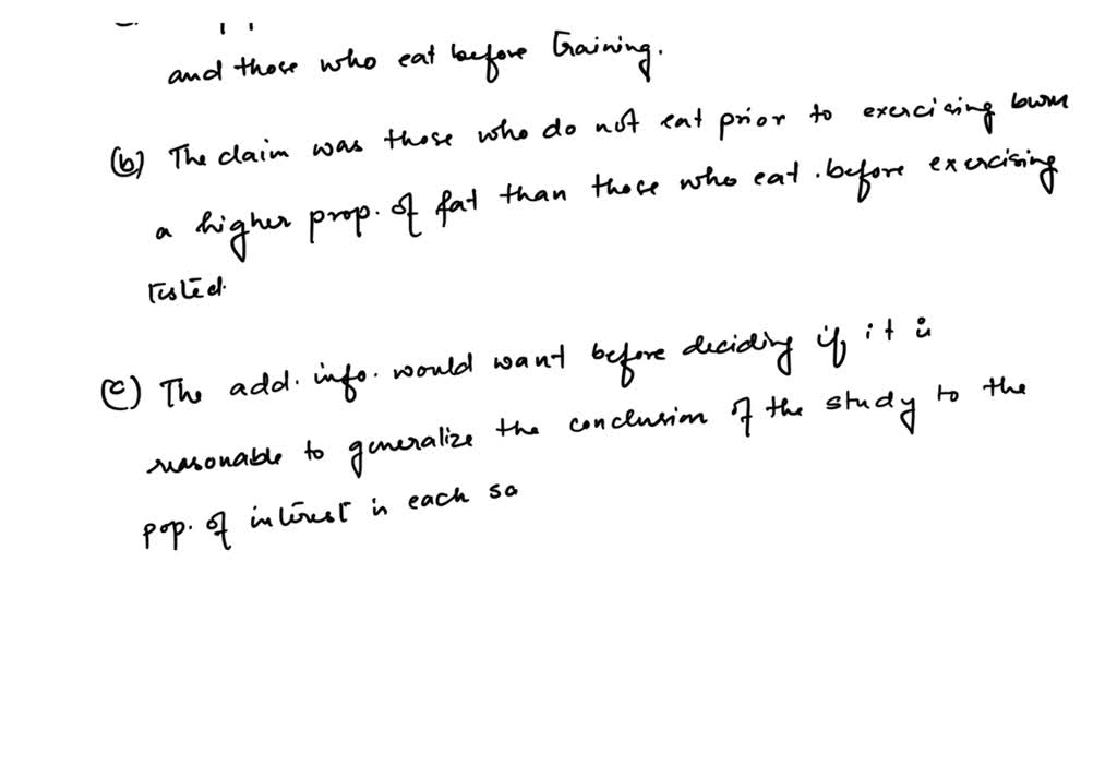 Identify the population of interest and the sample in the studies ...