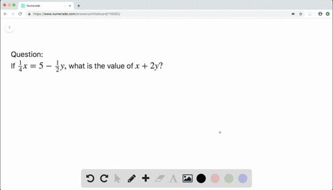 if-frac14-x5-frac12-y-what-is-the-value-of-x2-y