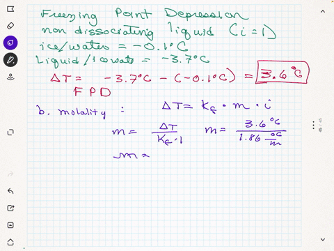 a-student-determined-the-molar-mass-of-an-unknown-non-dissociating-liquid-by-the-method-described-2