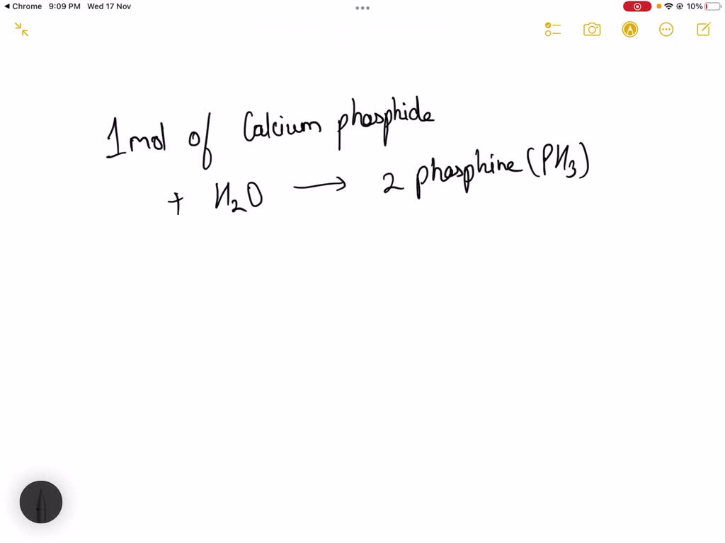 ⏩SOLVEDOne mole of calcium phosphide on reaction with excess water