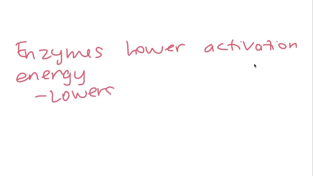 SOLVEDHow does an enzyme change the activation energy for a reaction