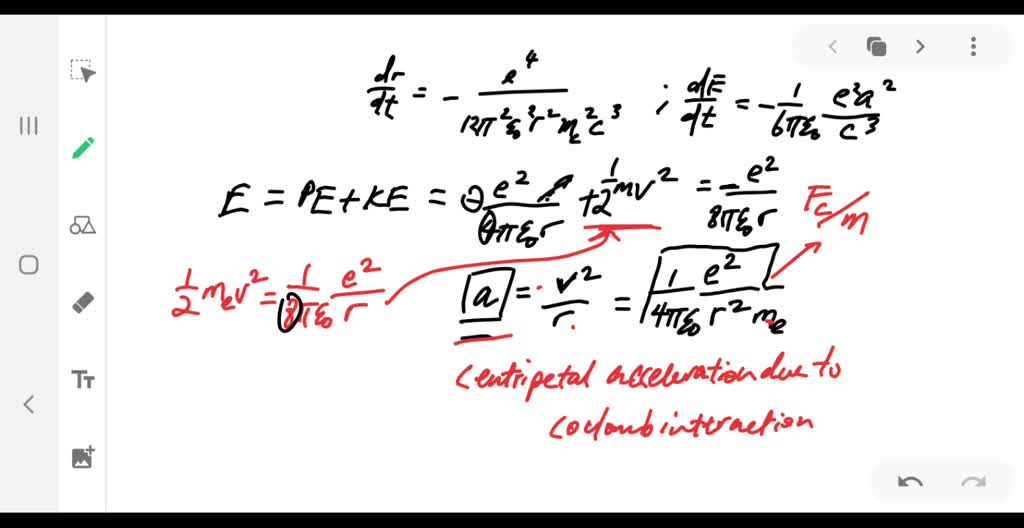 ⏩SOLVED:A According to classical physics, a charge e moving with an ...