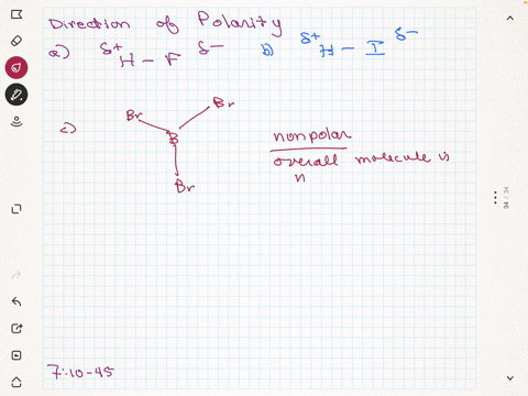 show-the-direction-of-polarity-for-each-of-the-covalent-bonds-in-problem-744-using-the-delta-delta-n