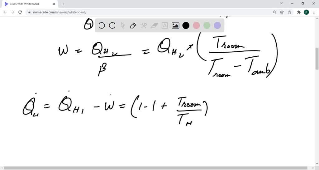 SOLVED:A heat pump is driven by the work output of a heat engine, as ...