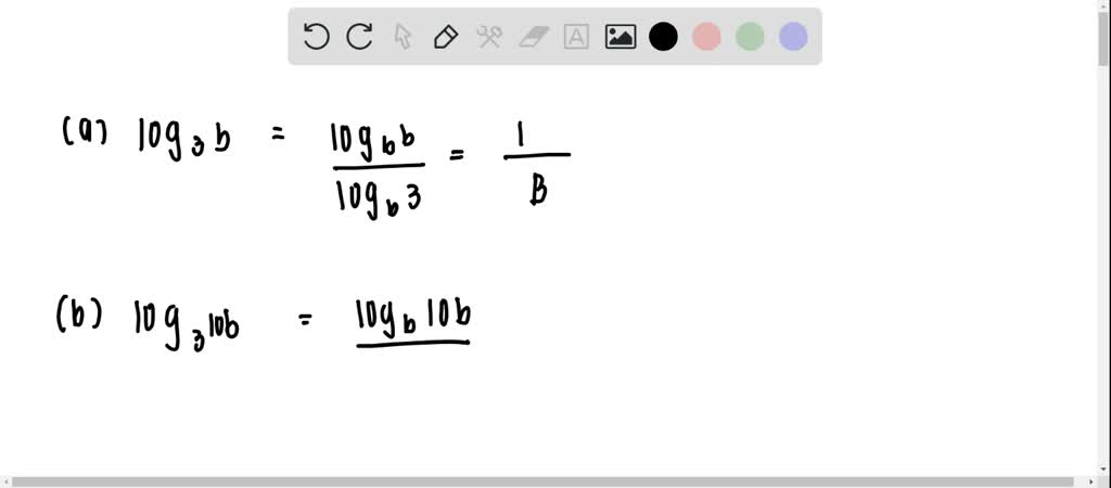 SOLVED:Suppose B Is A Positive Constant Greater Than 1, And Let A, B ...