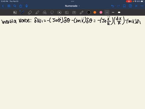 using-the-principle-of-virtual-work-derive-the-equation-of-motion-for-each-of-the-systems-shown-in-2