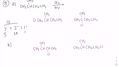 a-what-is-the-major-product-of-the-reaction-in-problem-7-when-the-alkane-reacts-with-mathrmcl_2-inst