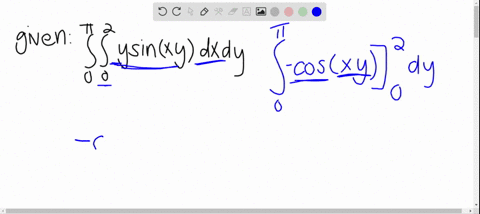 evaluate-the-iterated-integral-int_0pi-int_02-y-sin-x-y-d-x-d-y