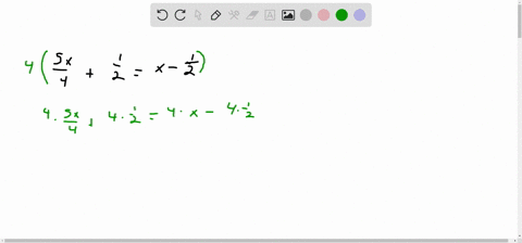 solve-the-equation-and-check-your-solution-if-not-possible-explain-why-frac5-x4frac12x-frac12