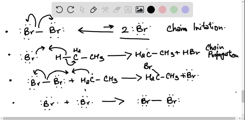 SOLVEDGive the freeradical chain mechanism for the formation of ethyl