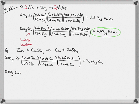 for-each-of-the-following-unbalanced-chemical-equations-suppose-exactly-50-mathrmg-of-each-reactan-2