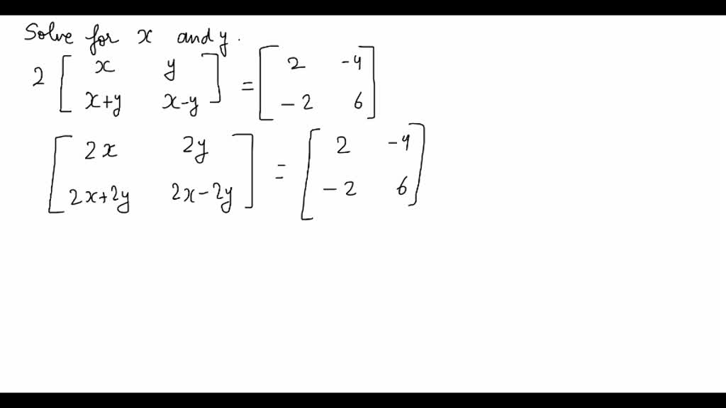 SOLVED x y 4 2 Y 2 X 6