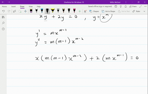find-values-of-m-so-that-the-function-yxm-is-a-solution-of-the-given-differential-equation-x-yprime-