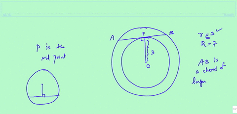 two-concentric-circles-have-radii-3-and-7-find-to-the-nearest-hundredth-the-length-of-a-chord-of-the