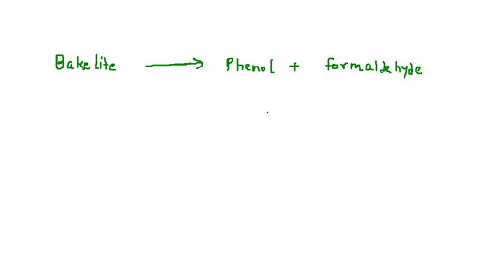 SOLVEDThe bakelite polymer is obtained from (a) phenol and formaldehyde (b) urea and