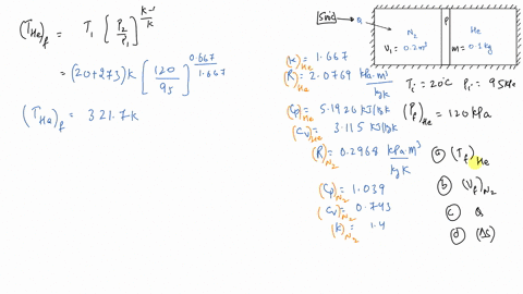 a-horizontal-cylinder-is-separated-into-two-compartments-by-an-adiabatic-frictionless-piston-one-sid