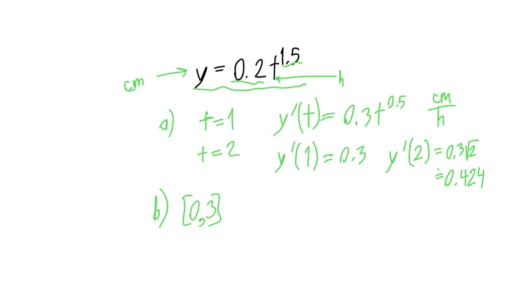 SOLVED: At time t, in hours, a lake is covered with ice of thickness y ...