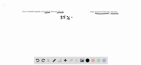 in-the-following-exercises-find-a-the-amount-of-discount-and-b-the-sale-price-erys-bought-a-treadmil