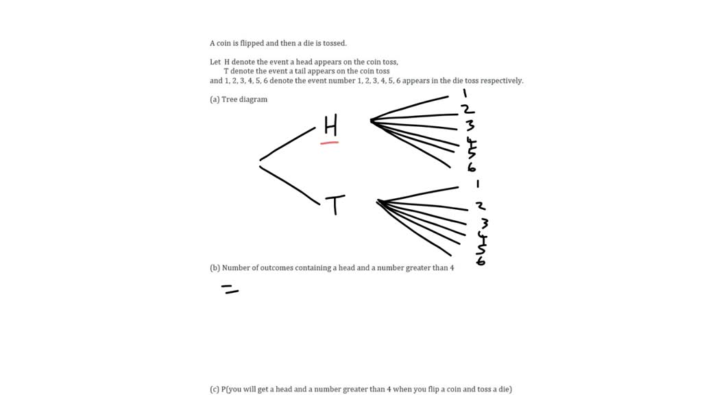 (a) Draw a tree diagram to display all the possible head-tail sequences ...