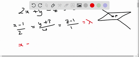 find-the-point-of-intersection-of-the-plane-and-the-line-plane-2-xy-z5-line-fracx-12fracy34fracz-11