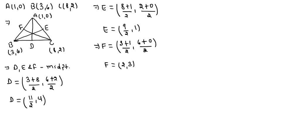 Solvedin These Exercises We Use The Distance Formula And The Midpoint Formula Find The Lengths 8039