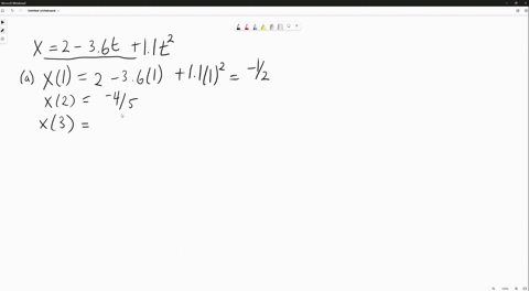 ii-the-position-of-a-ball-rolling-in-a-straight-line-is-given-by-x20-36-t11-t2-where-x-is-in-meter-2