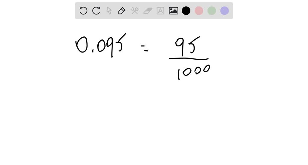 SOLVED:In the following exercises, write each decimal as a fraction. 0.035