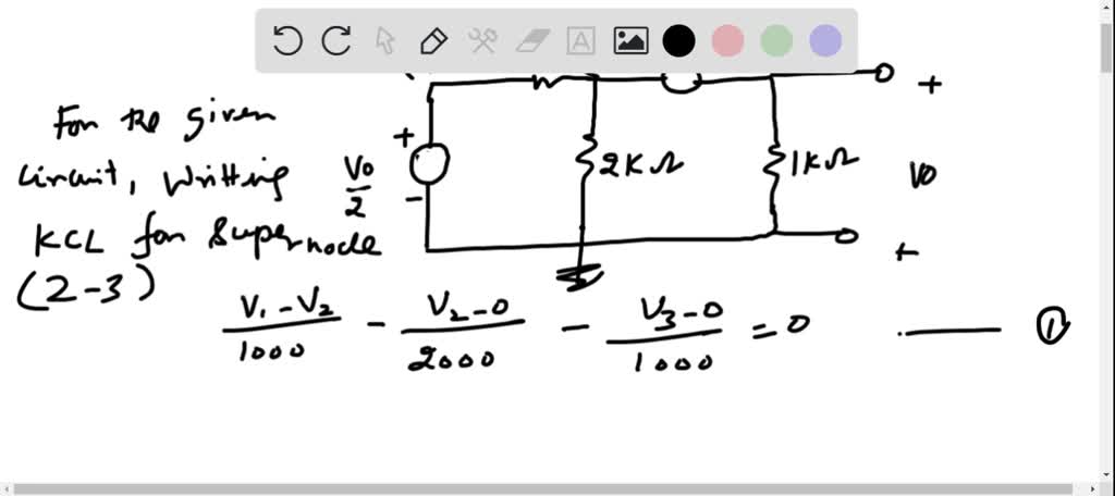 Find Vo In The Network In Fig P 3 43 Using Nodal Analysis Numerade