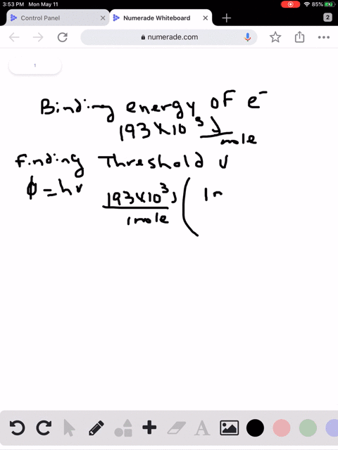 the-binding-energy-of-electrons-in-a-metal-is-193-mathrmkj-mathrmmol-find-the-threshold-frequency-of