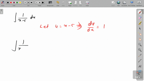 use-the-log-rule-to-find-the-indefinite-integral-int-frac1x-5-d-x