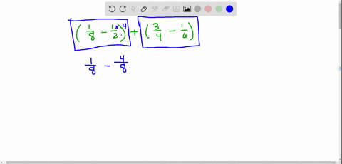 add-or-subtract-as-indicated-leftfrac18-frac12rightleftfrac34-frac16right