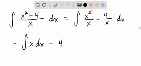 find-the-indefinite-integral-int-fracx2-4x-d-x