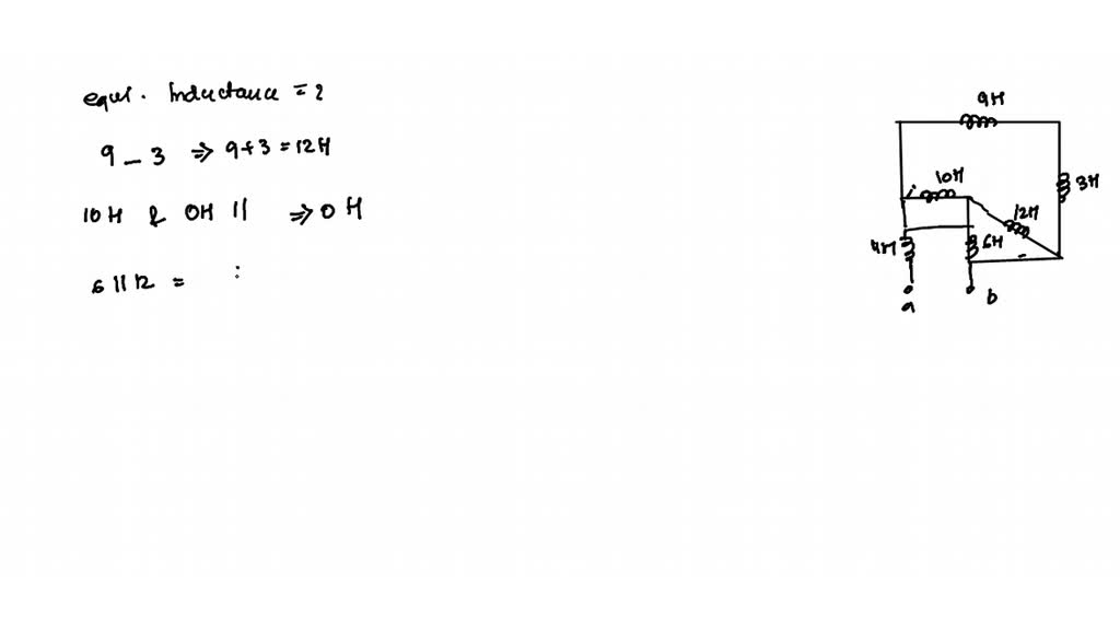 SOLVED:Find the equivalent inductance looking into the terminals of the ...