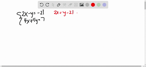 solve-each-system-by-substitution-see-examples-1-and-2-leftbeginarrayl-2-x-y-21-4-x5-y7-endarrayrigh